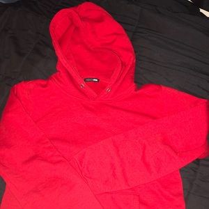 Red fashion nova hoodie
